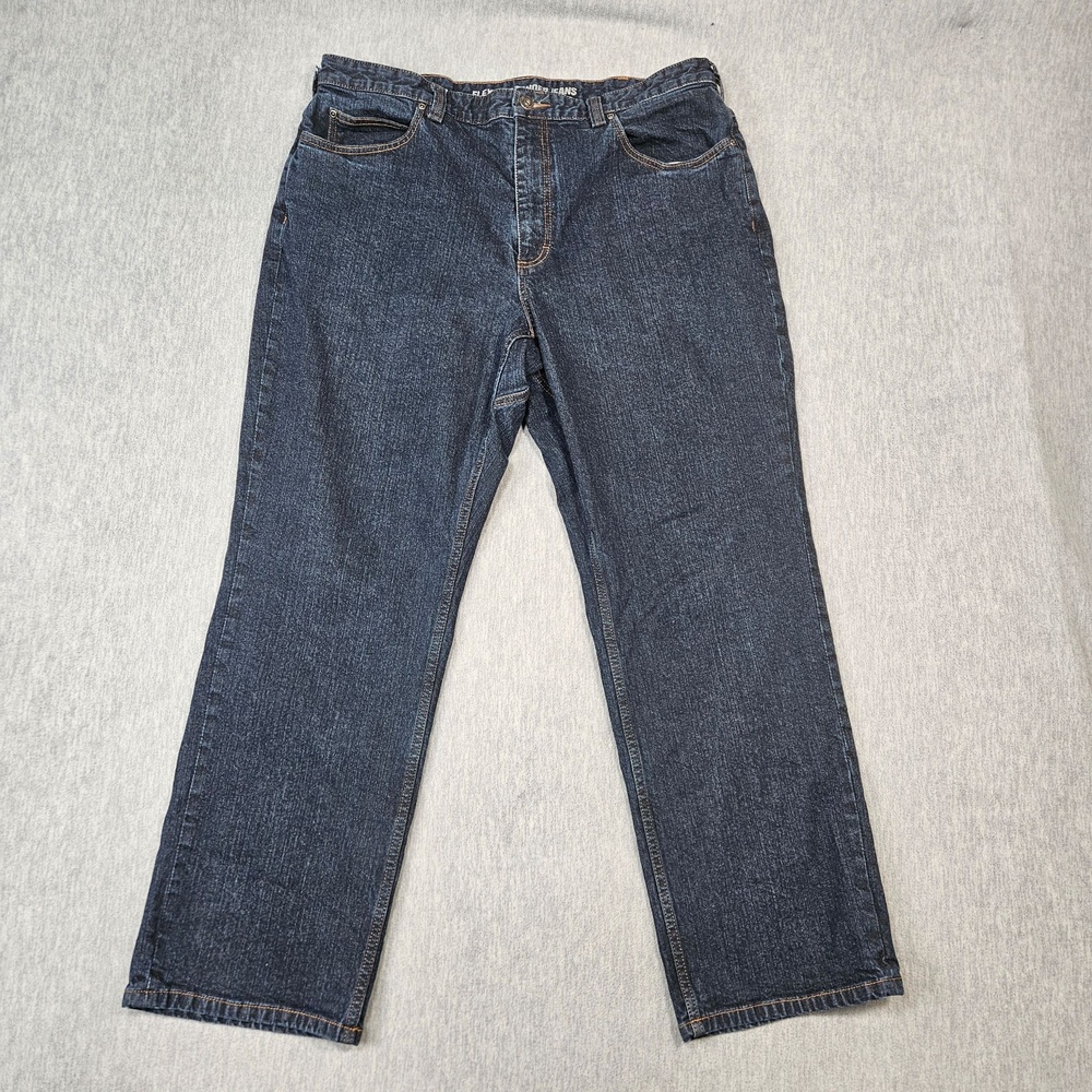 Duluth Trading Jeans Mens 38x30 Blue Flex Weekender Relaxed Straight